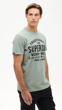 Machined Goods Graphic Tee Sea Spray Green