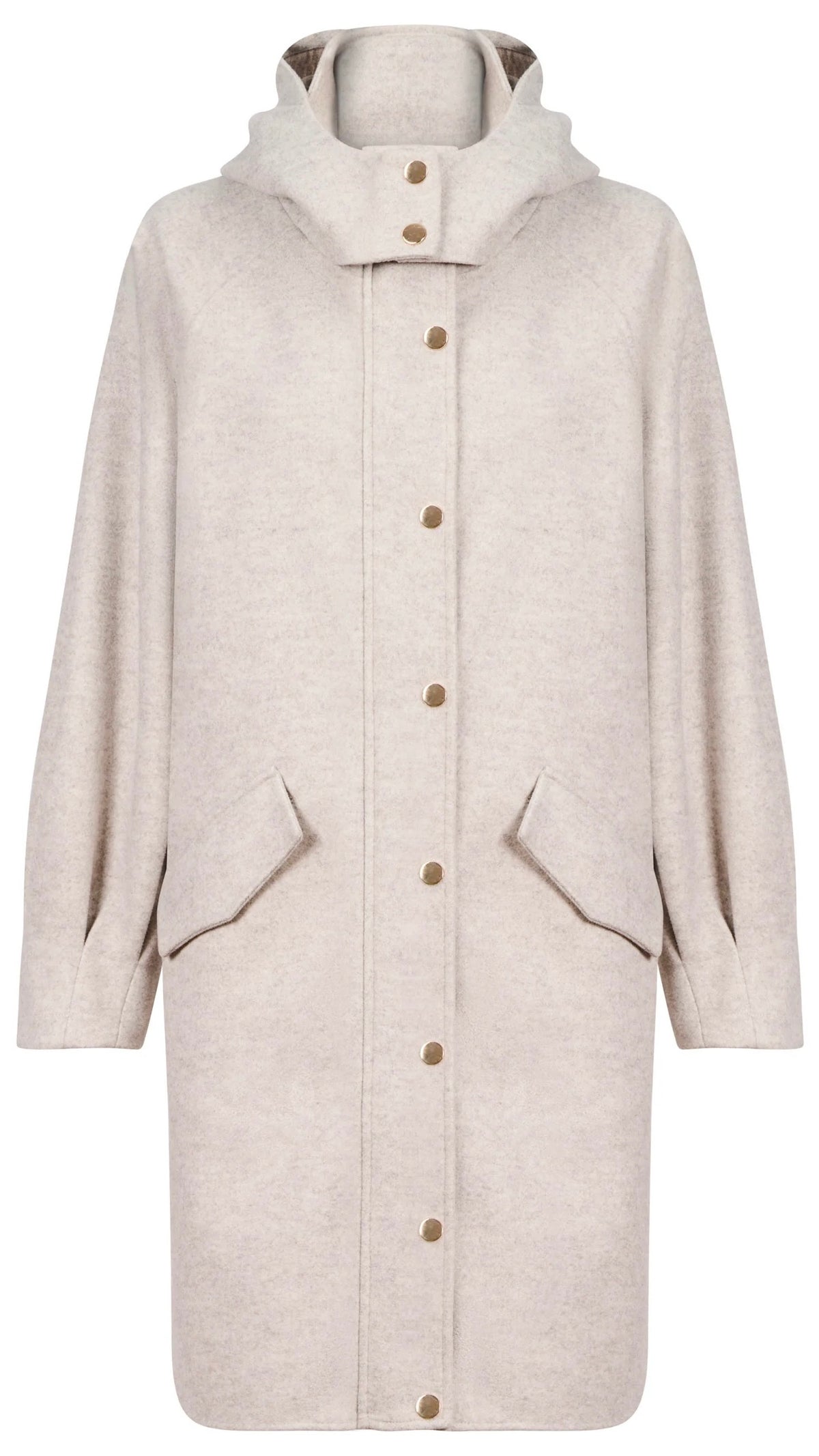 Sable Hood Jacket Bisque