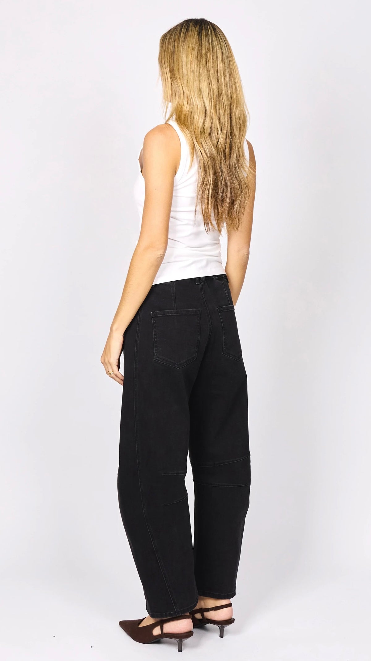 Carson Barrel Jeans Black