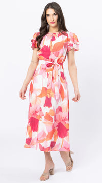 Coastal Maxi Dress Pink Peach