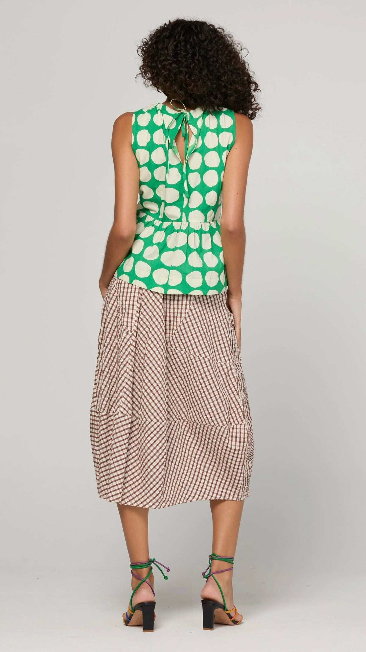 Guru Skirt Cocoa Gingham