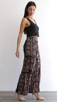 Flared Lace Insert Pants