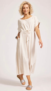 Alesia Rope Tie Dress Tusk