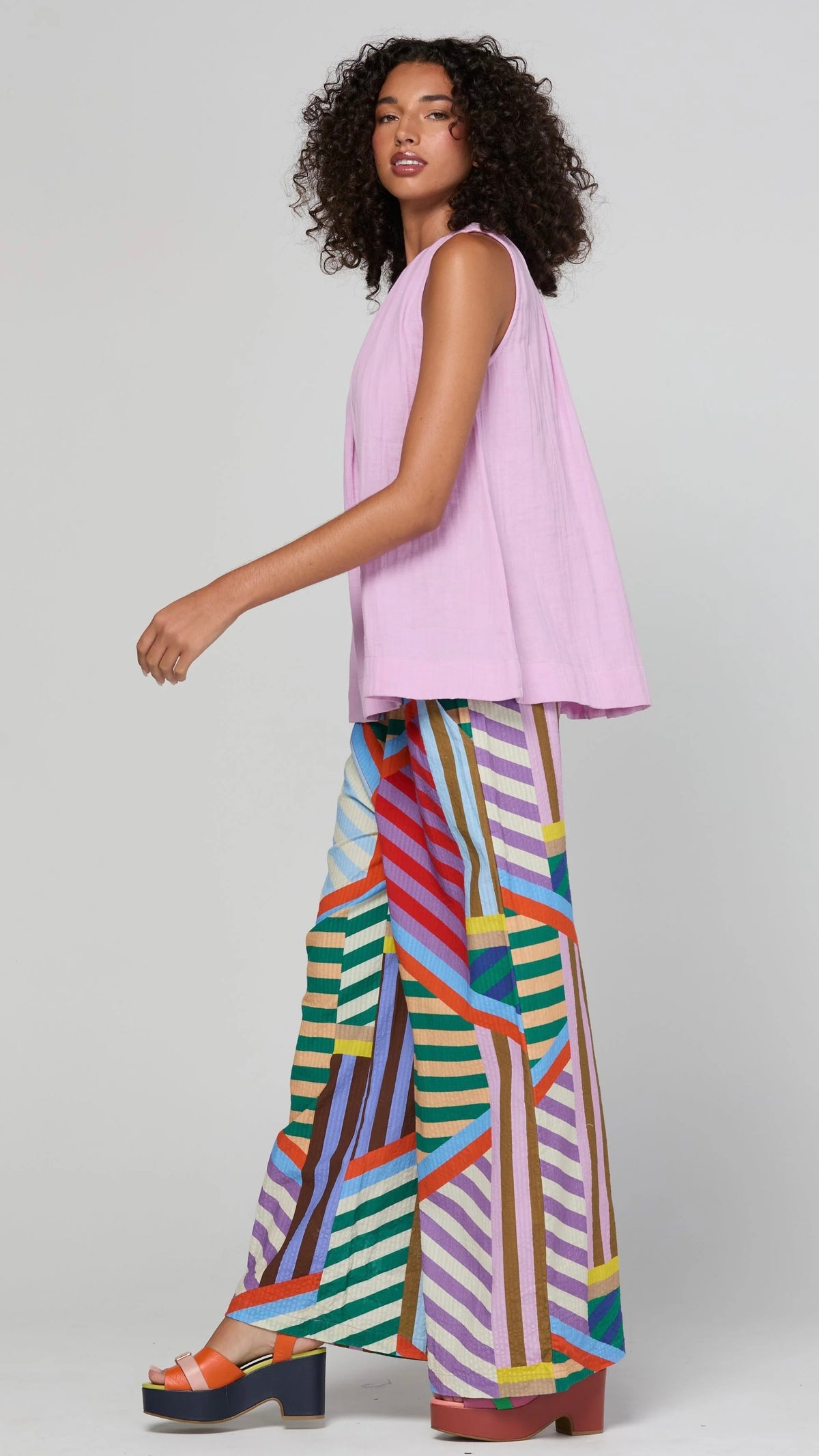 Harper Pant Liquorice Stripe
