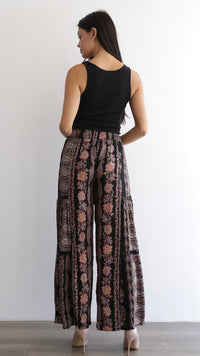 Flared Lace Insert Pants