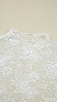Midnight Mesh Top White