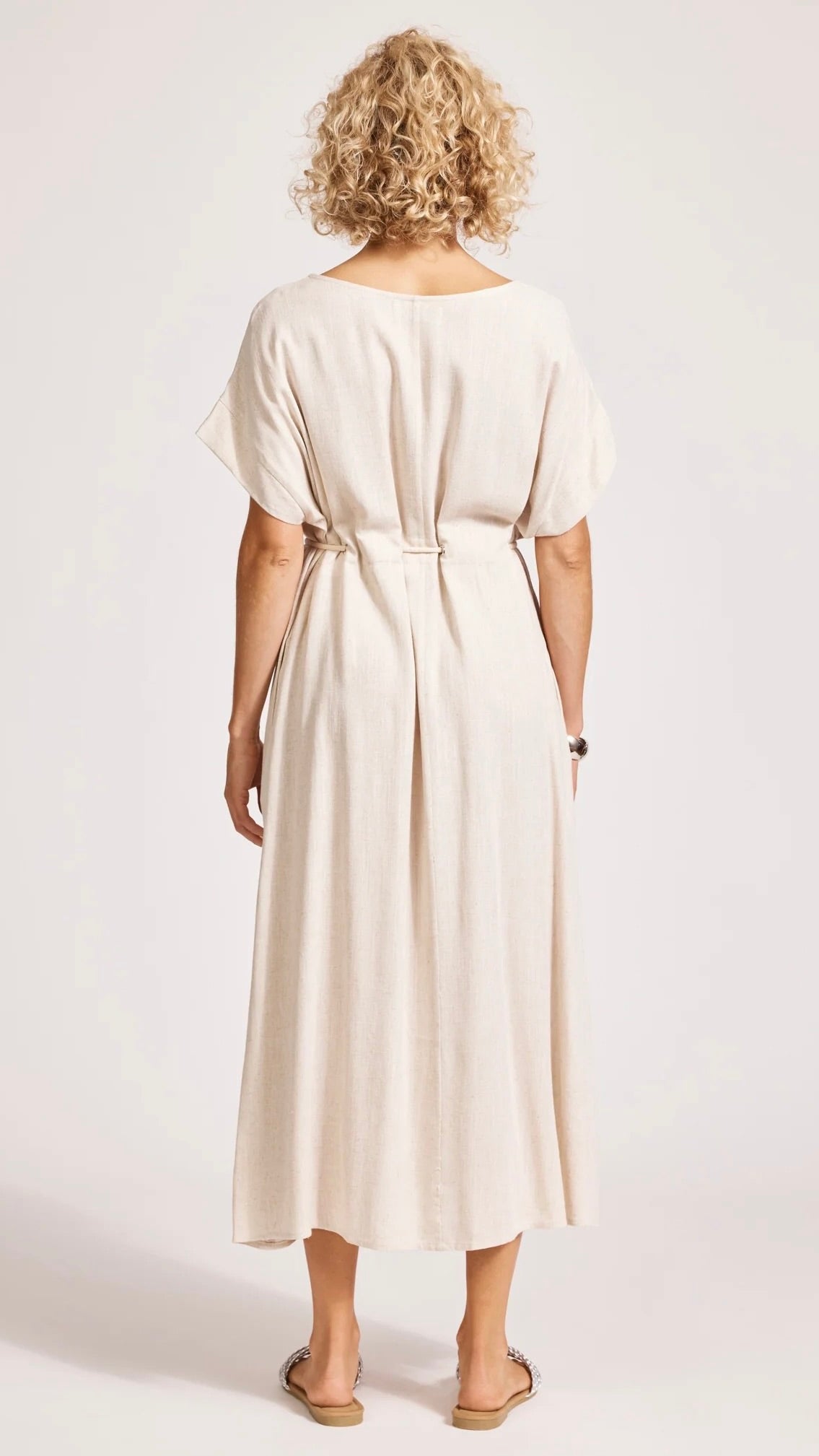 Alesia Rope Tie Dress Tusk