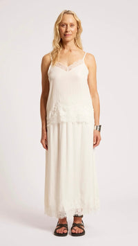 Drift Lace Tank White