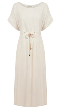 Alesia Rope Tie Dress Tusk