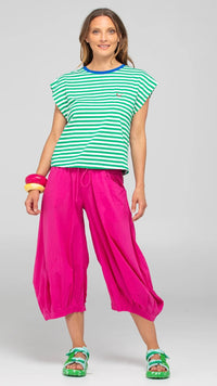 Bellissimo Tee Green Stripe