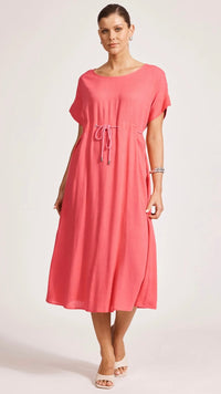 Alesia Rope Tie Dress Melon