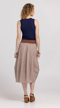 Guru Skirt Cocoa Gingham