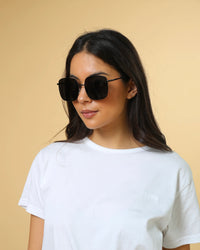 Stella Parker Sunglasses Matt Black 696