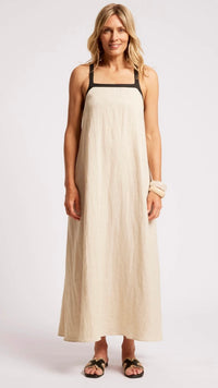 Maris Splice Tank Maxi Dress Tusk Black