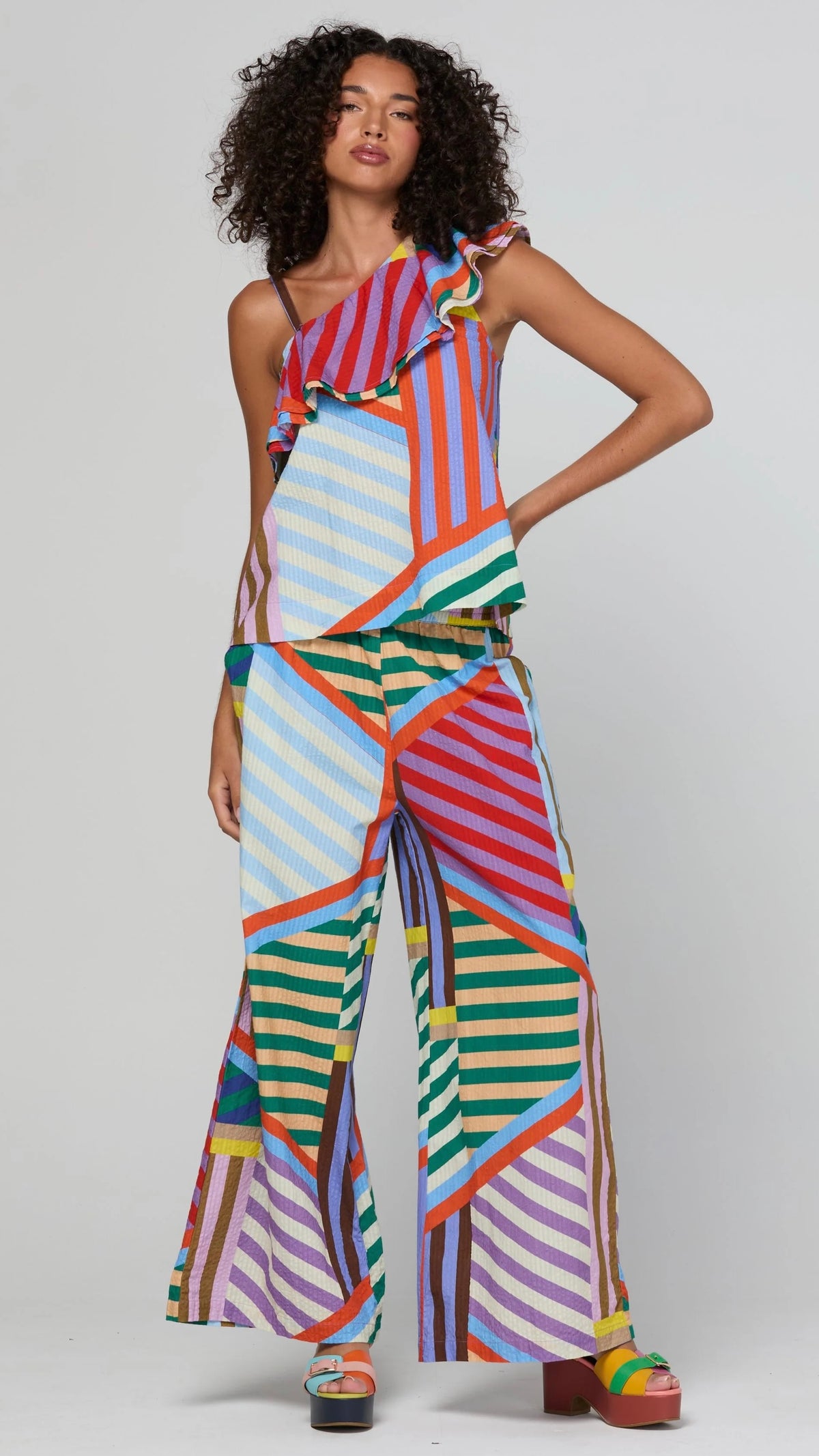 Harper Pant Liquorice Stripe
