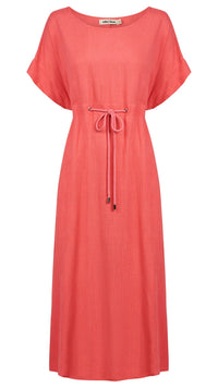 Alesia Rope Tie Dress Melon