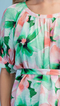 Watercolour Floral Print Blouse
