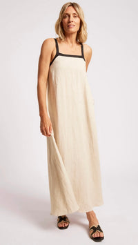 Maris Splice Tank Maxi Dress Tusk Black