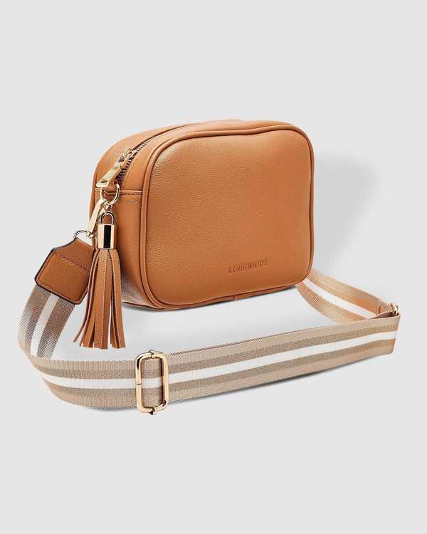 Jacinta Metallic Crossbody Bag Camel
