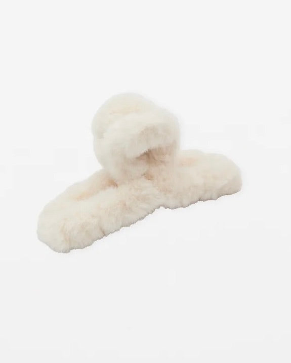 Hair Grip Fluffy White