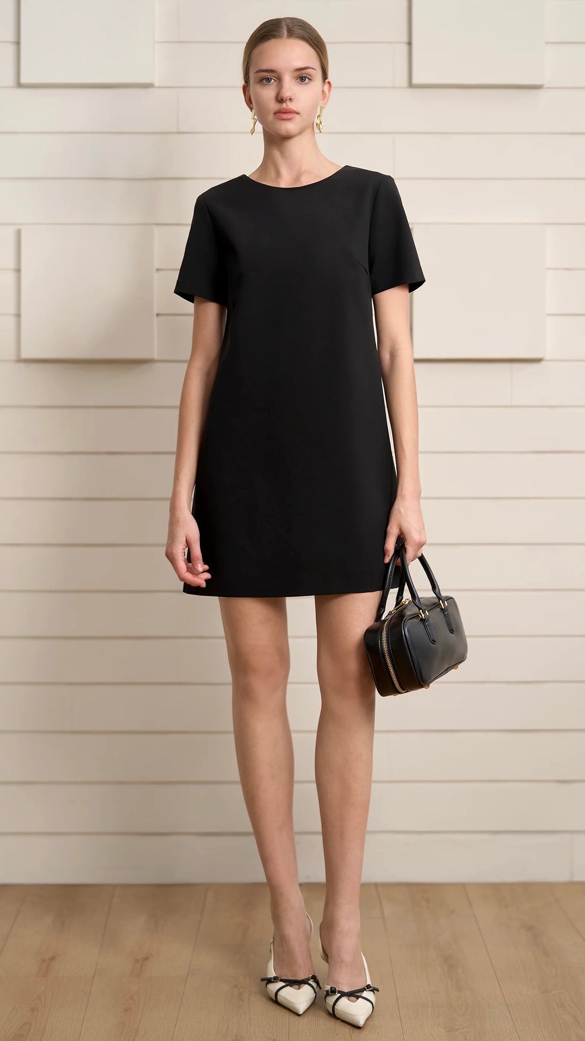 Bow Back Dress Black