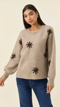 Miru Stitch Flower Jumper Stone