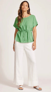 Alesia Rope Tie Top Jade