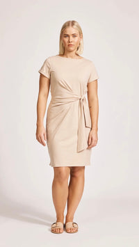 Francia Tie Dress Stone