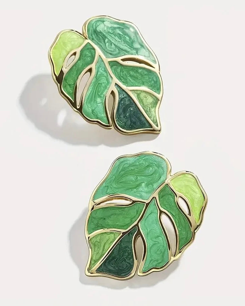 FME361 Monstera Leaf Green