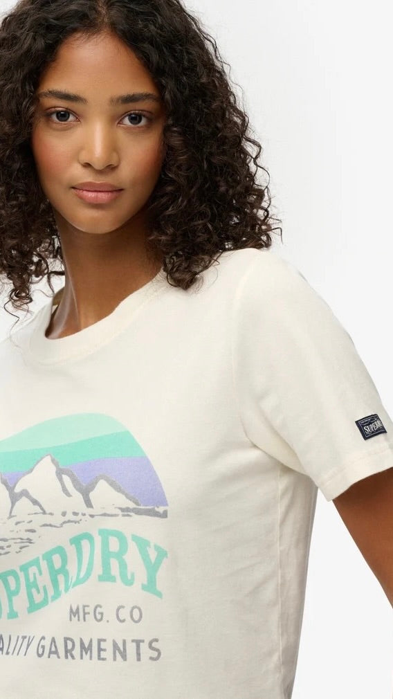 Great Outdoors Relaxed Tee Off White