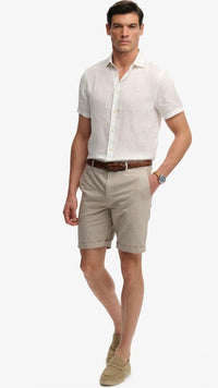 Superdry Premium Textured Chino Tan Houndstooth