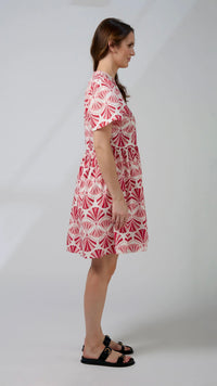 Toni Dress Sorbet in Sicily