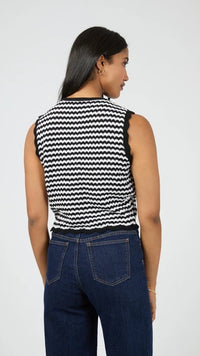 Eve Stripe Knit Vest