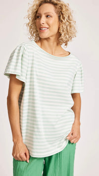 Margherita Stripe Tshirt Mint