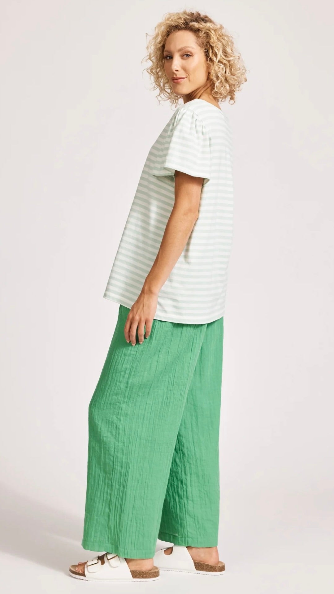 Margherita Stripe Tshirt Mint