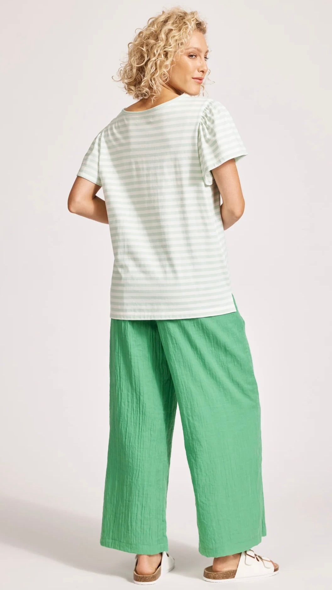 Margherita Stripe Tshirt Mint