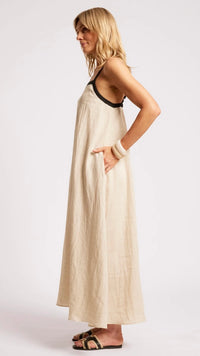 Maris Splice Tank Maxi Dress Tusk Black