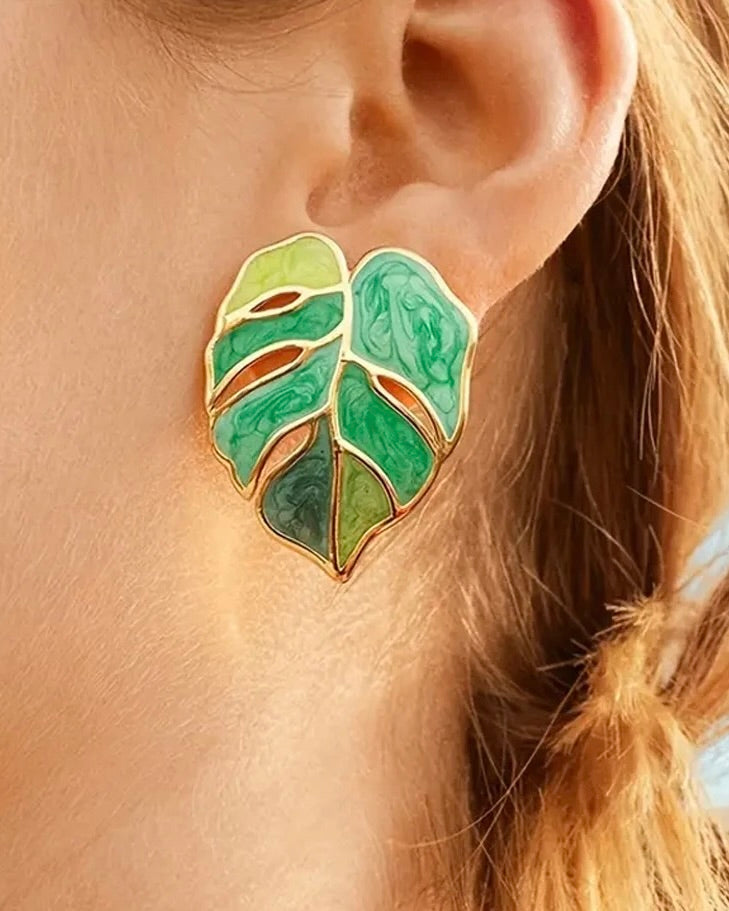 FME361 Monstera Leaf Green