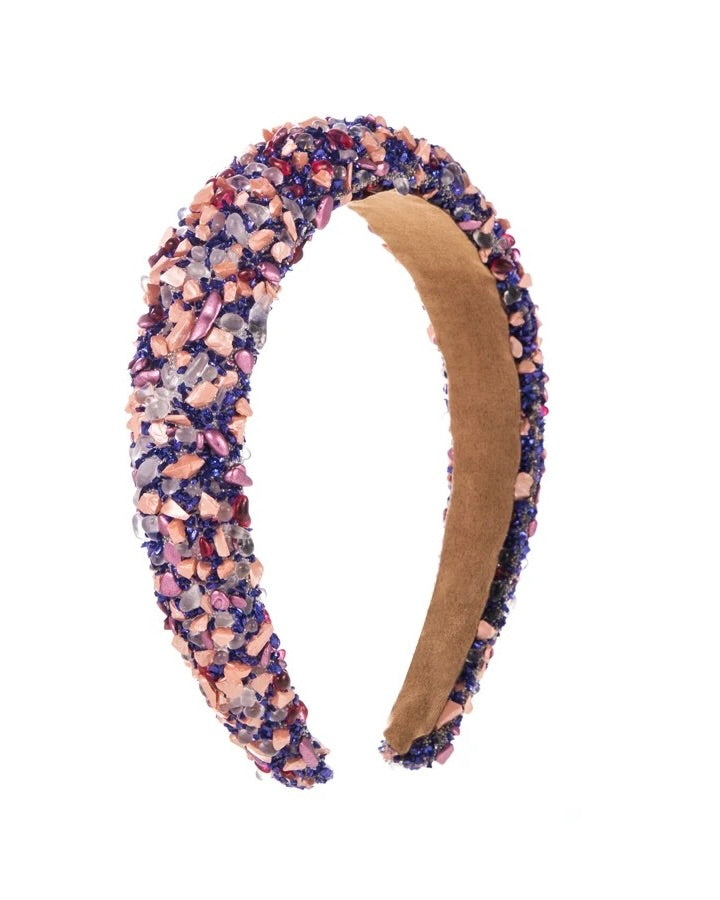 HA041 Confetti Headband Purple Candy