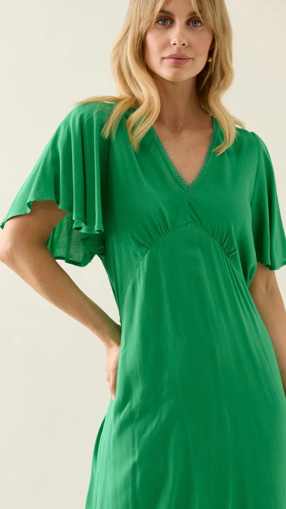 Oline Midi Dress Green