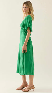 Oline Midi Dress Green