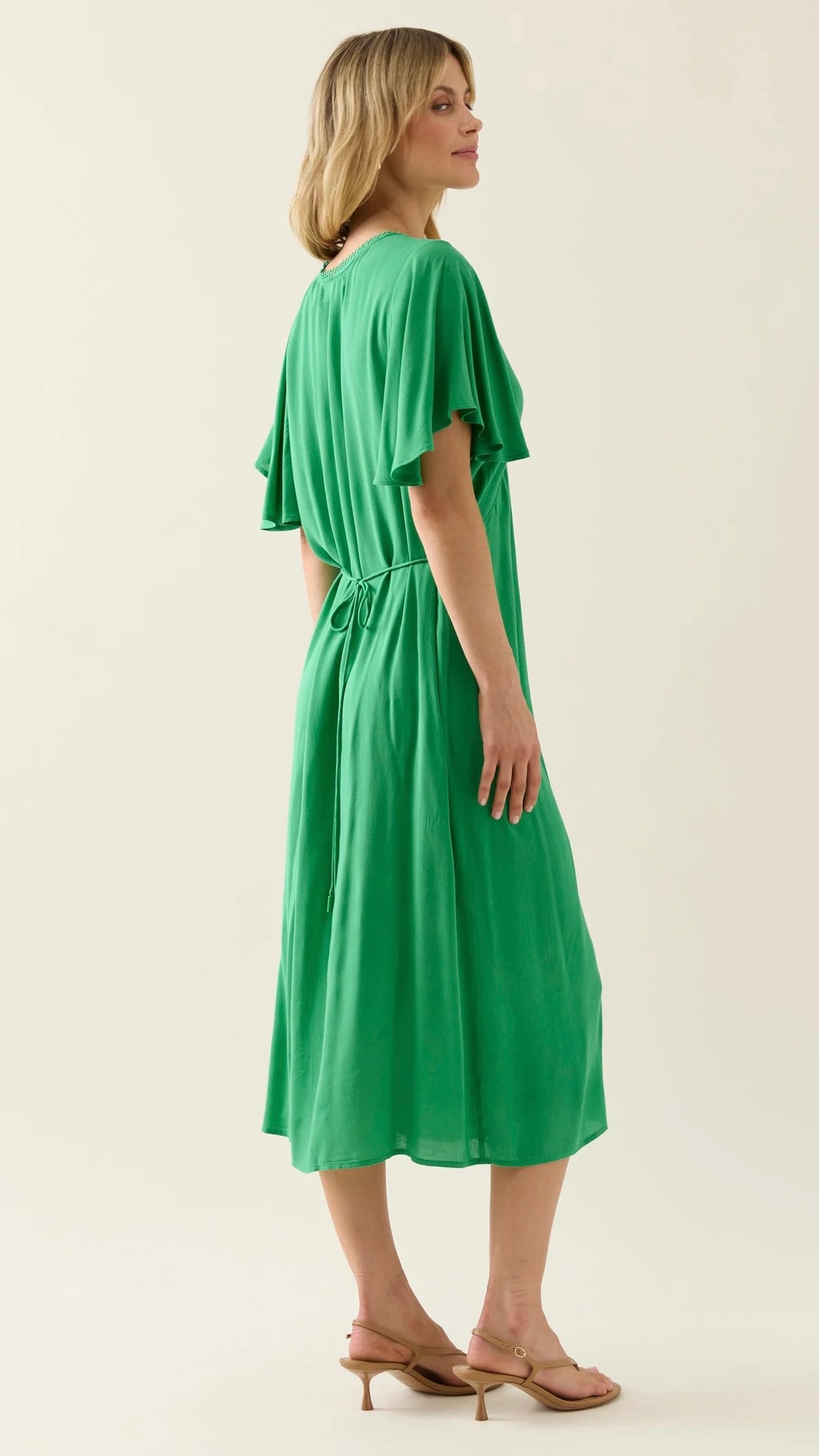 Oline Midi Dress Green