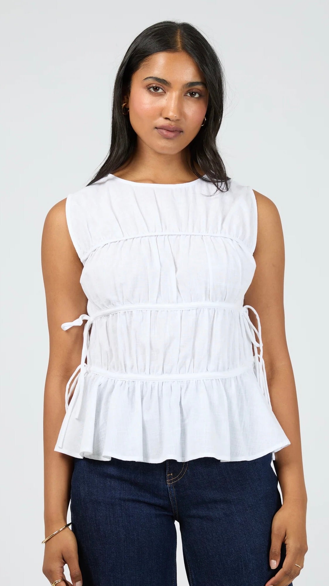 Lou Lou Tie Top White
