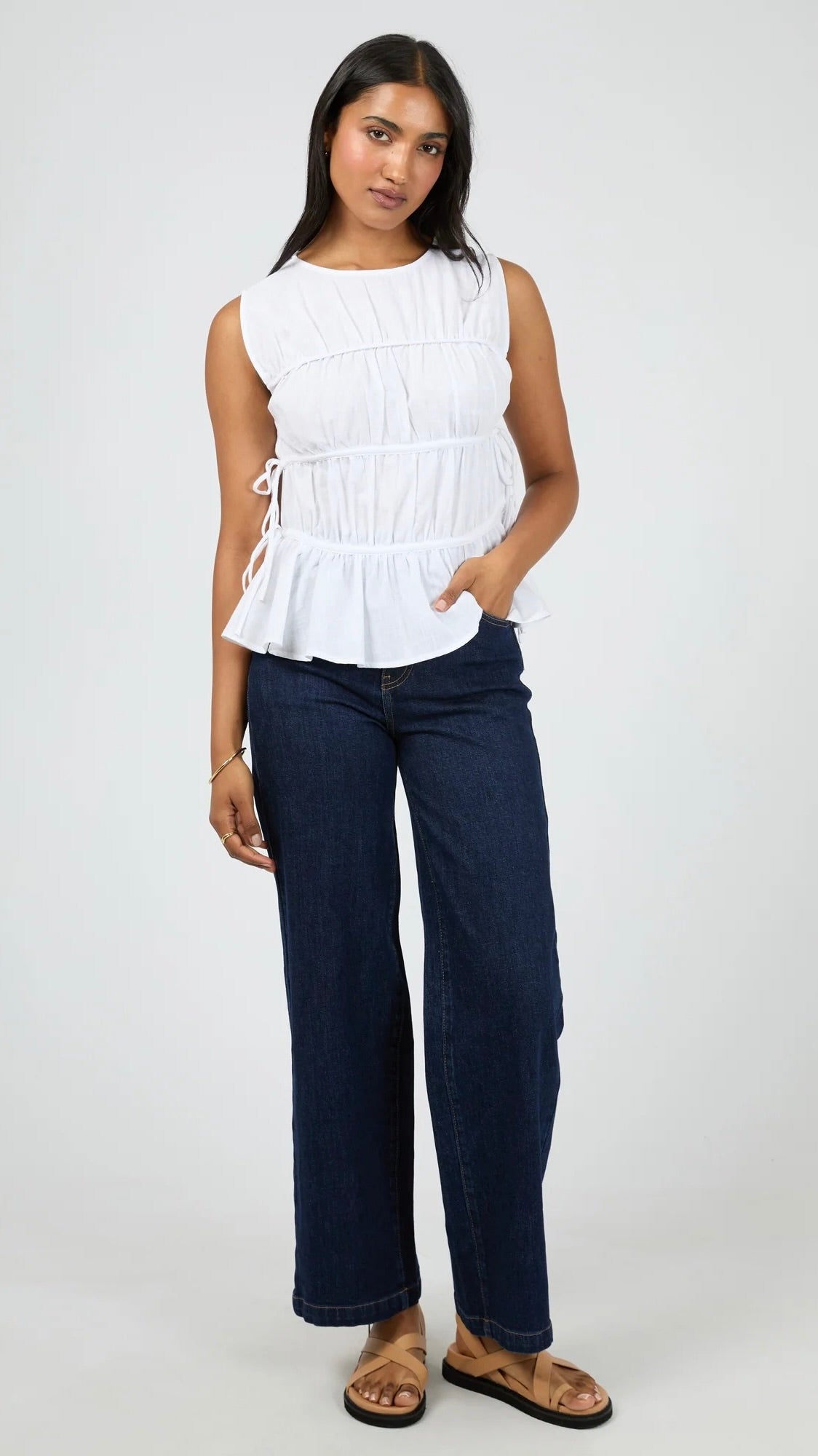 Lou Lou Tie Top White