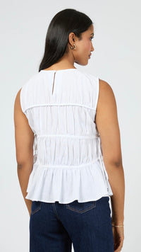 Lou Lou Tie Top White