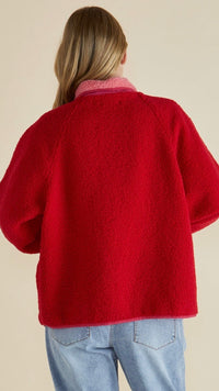 Franklin Fleecy Jacket Pink Red