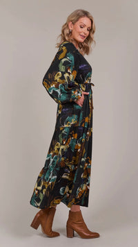 Elsie Maxi Dress Botanical Black