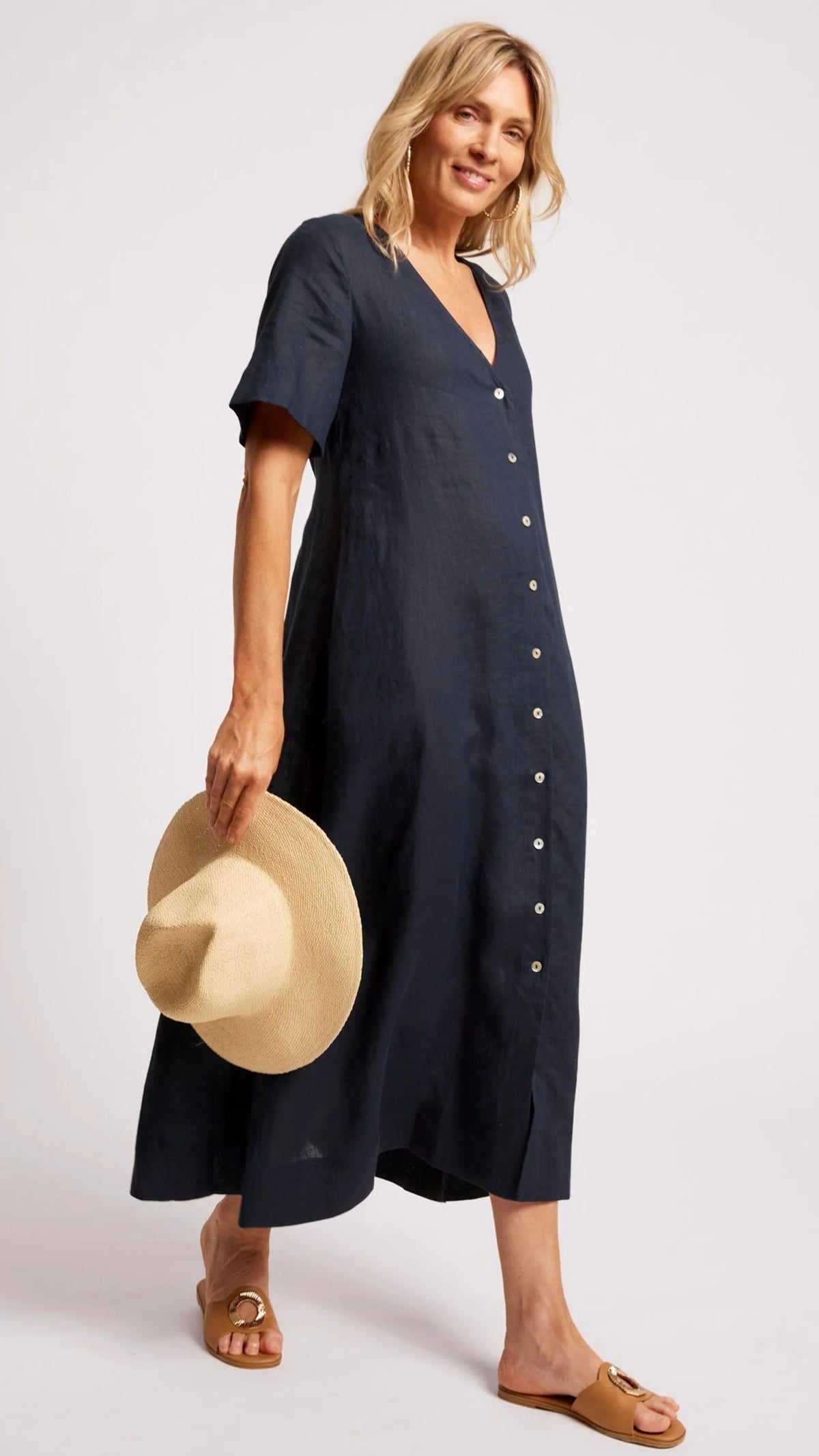 Cove Maxi Dress Indigo