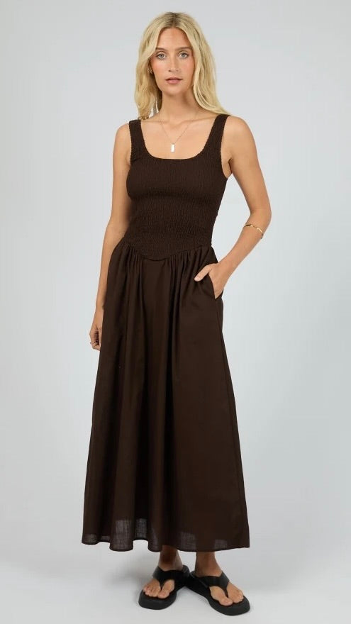 Essential Maxi Dress Brown