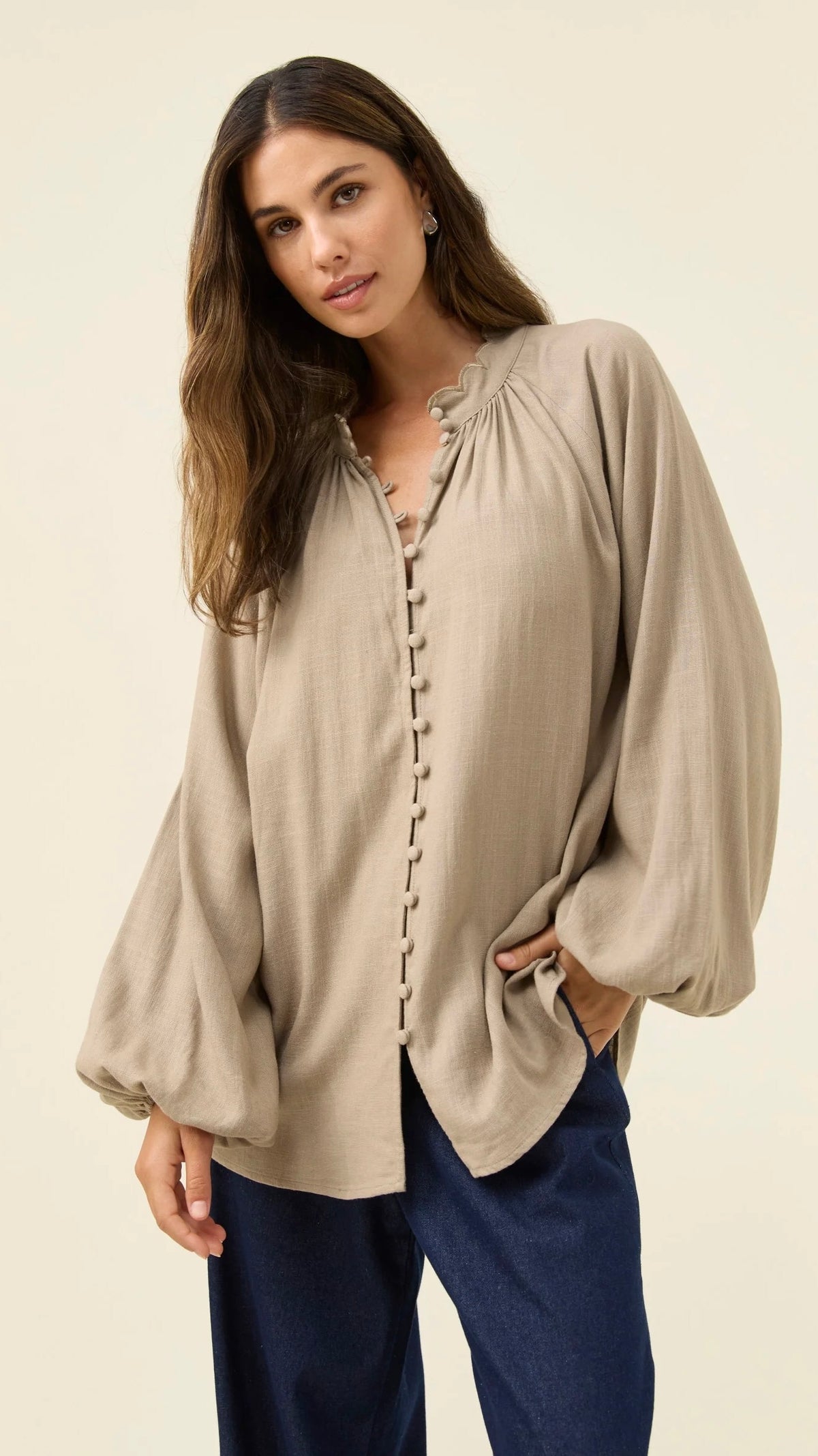 Grace Blouse Stone
